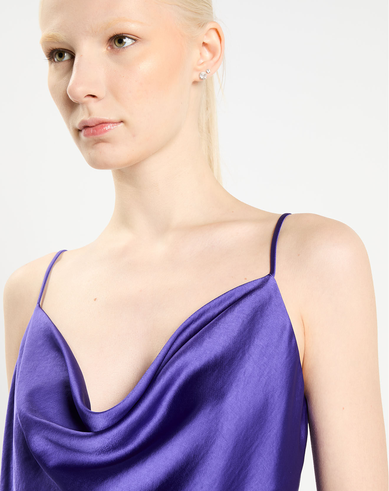 Zapa Top en Satin Topaz violet