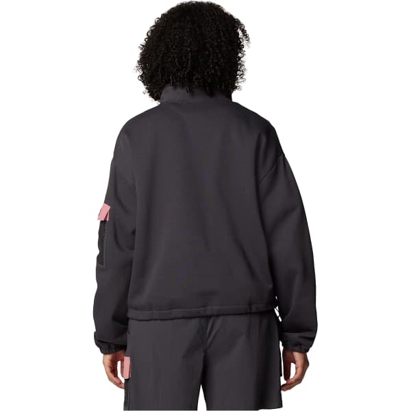 Sweat polaire COLUMBIA PAINTED PEAK CROPPED FLEECE SHARK/PINK AGAVE