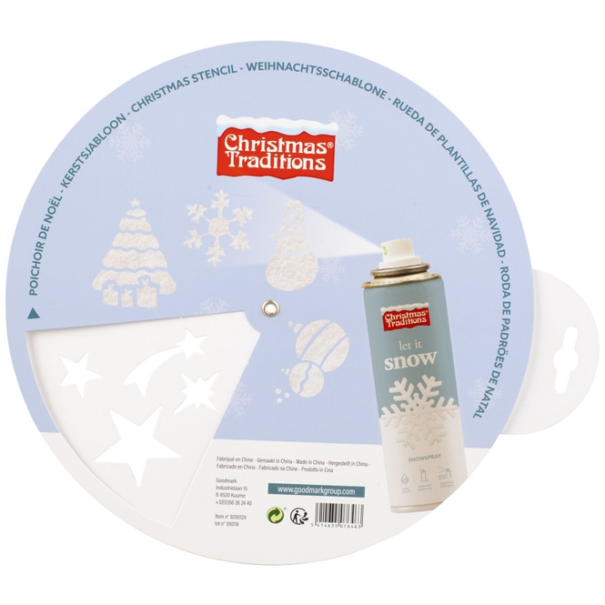 Weihnachtsschablonen-Rad - mit 4 Motiven - Ø = ca. 25 cm