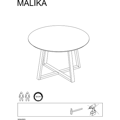Malika spisebord - natur