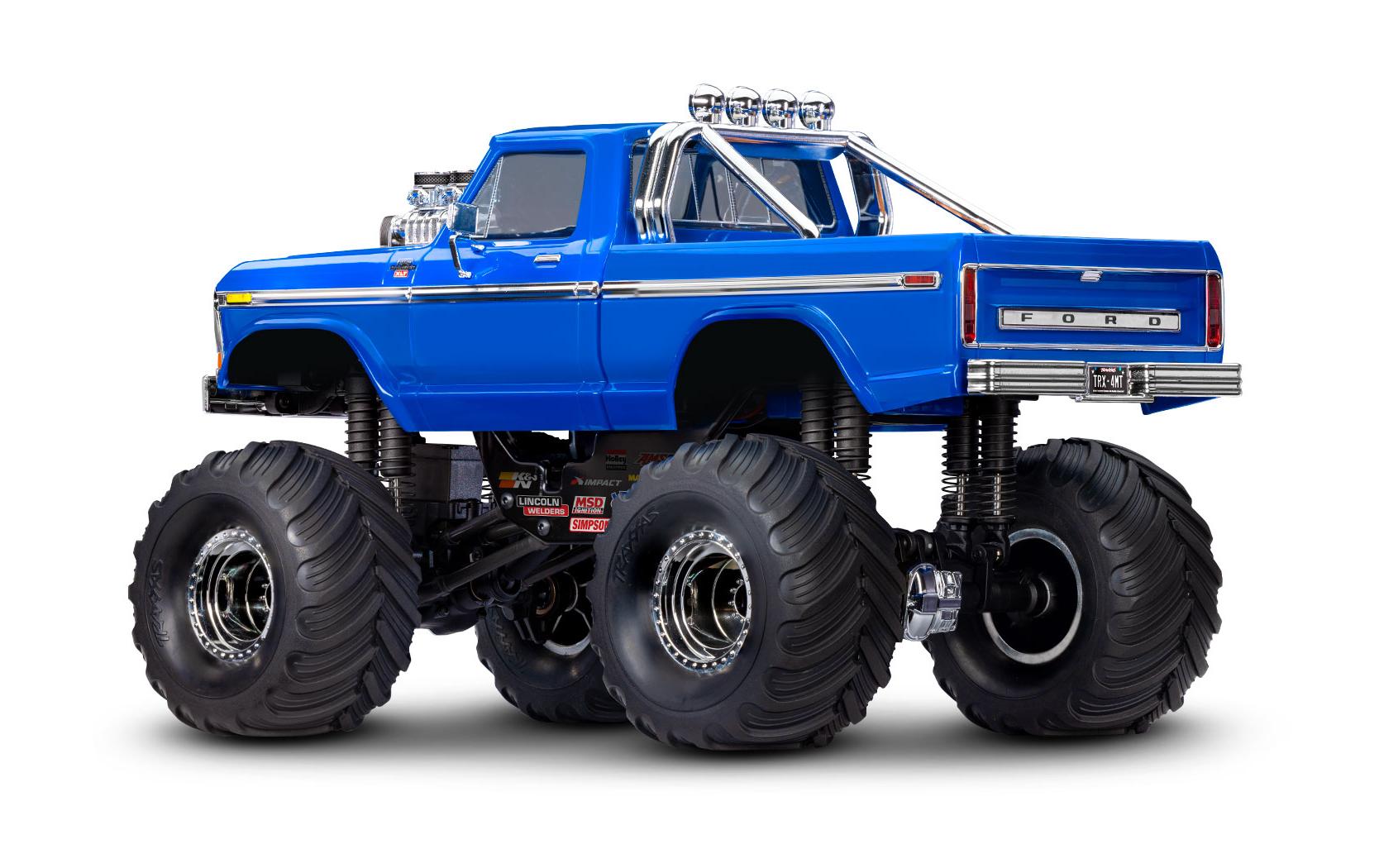 Monster Truck TRX-4MT Ford F-150 Blau, RTR, 1:18<br>Kleiner, originalgetreuer 4x4 RC-Monstertruck