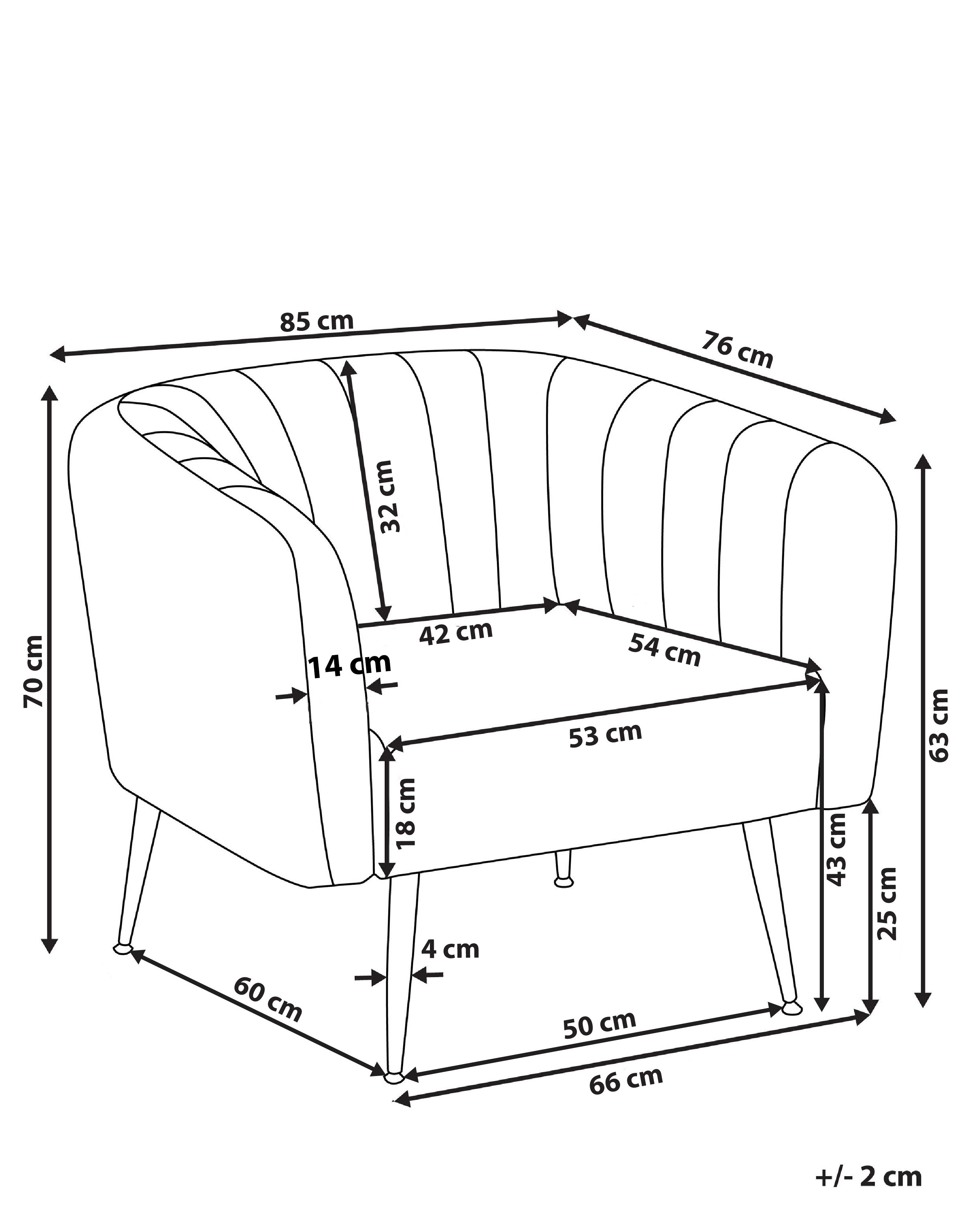 Fauteuil LACONIA Fluweel Donkergroen