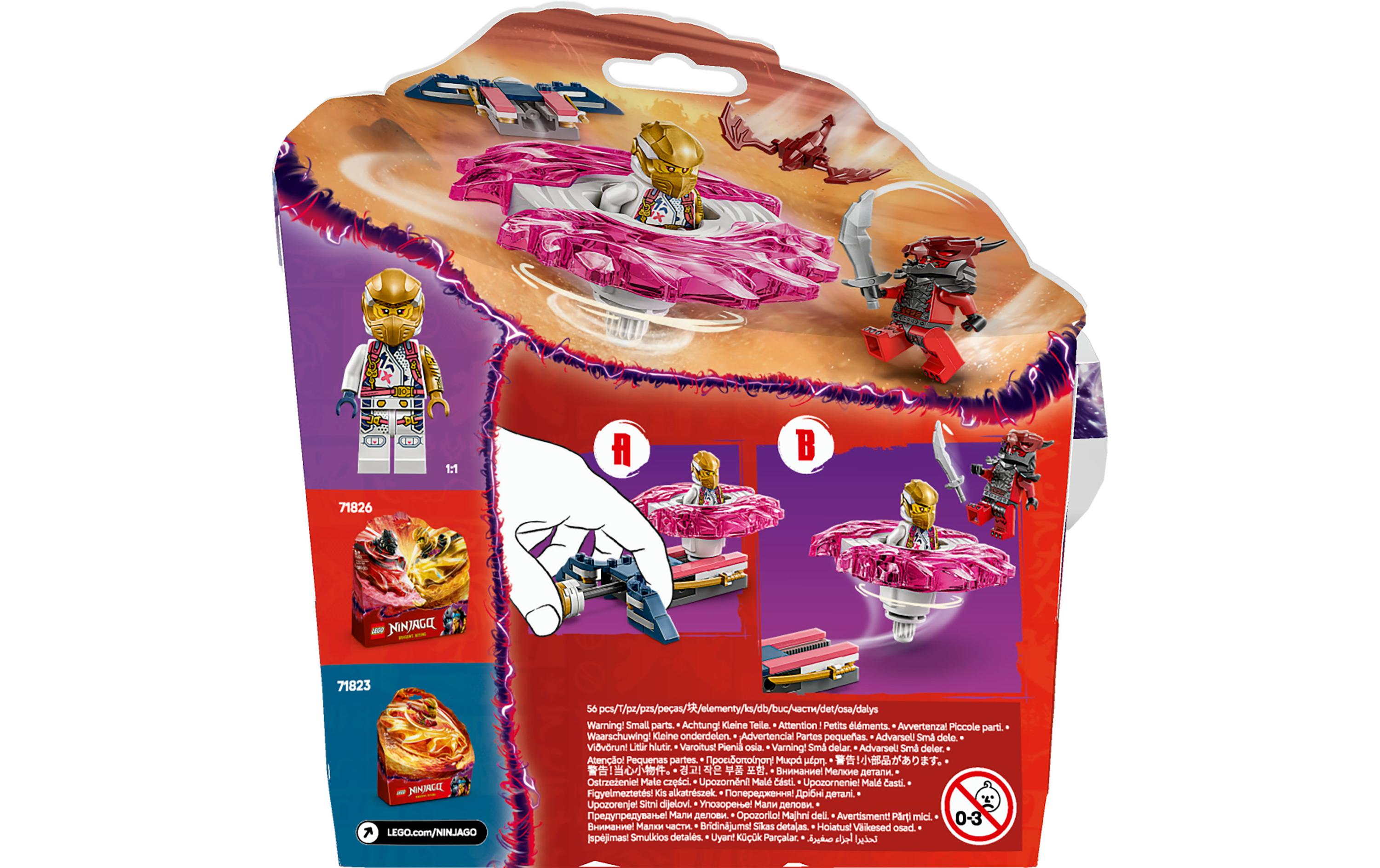Ninjago Soras Drachen-Spinjitzu-Spinner 71824Spielset mit Spinner und 2 Minifiguren