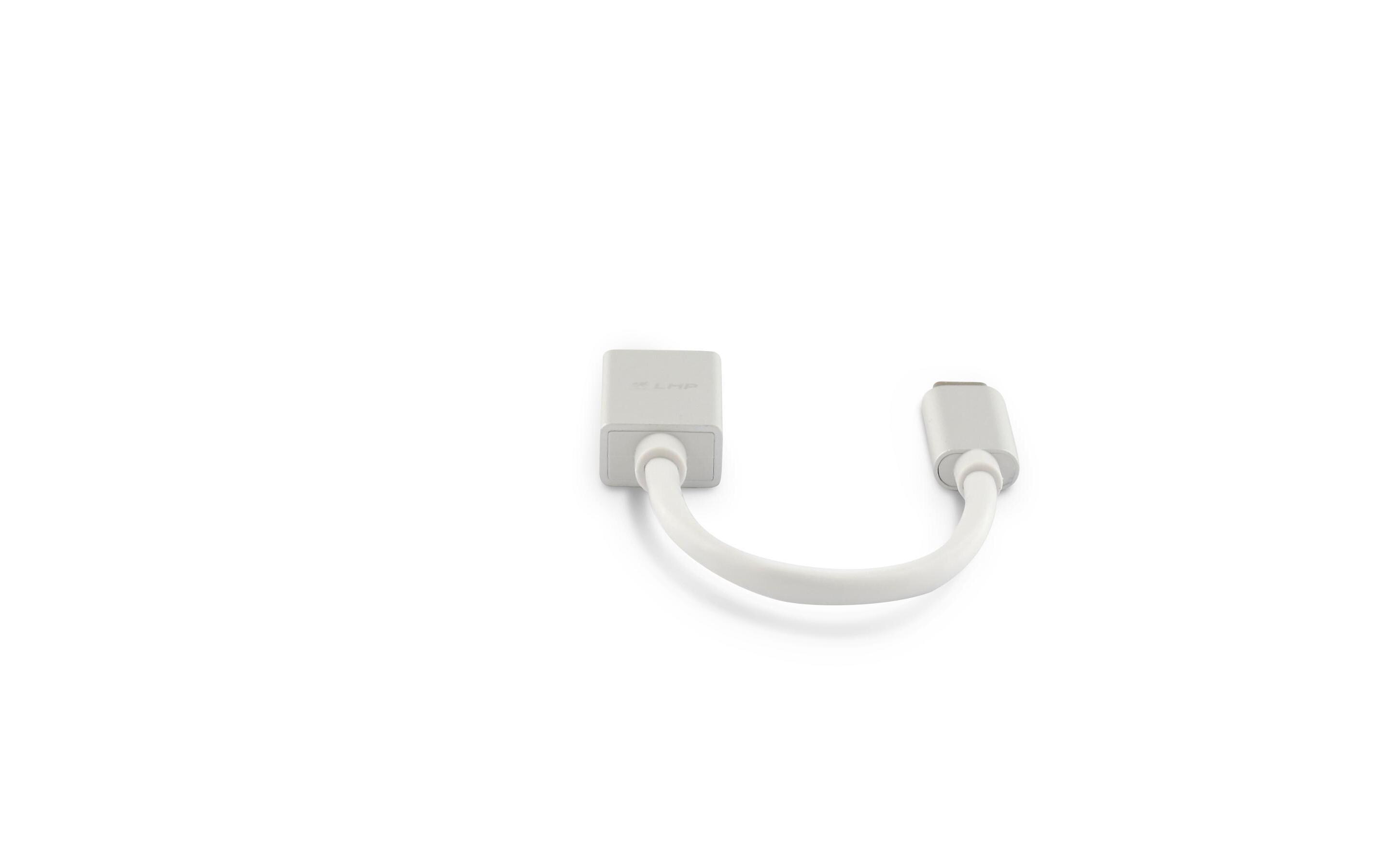 USB 3.0 Adapter USB-C - USB-A 15 cm Verlängerung SilberUSB-C zu USB-A Adapter