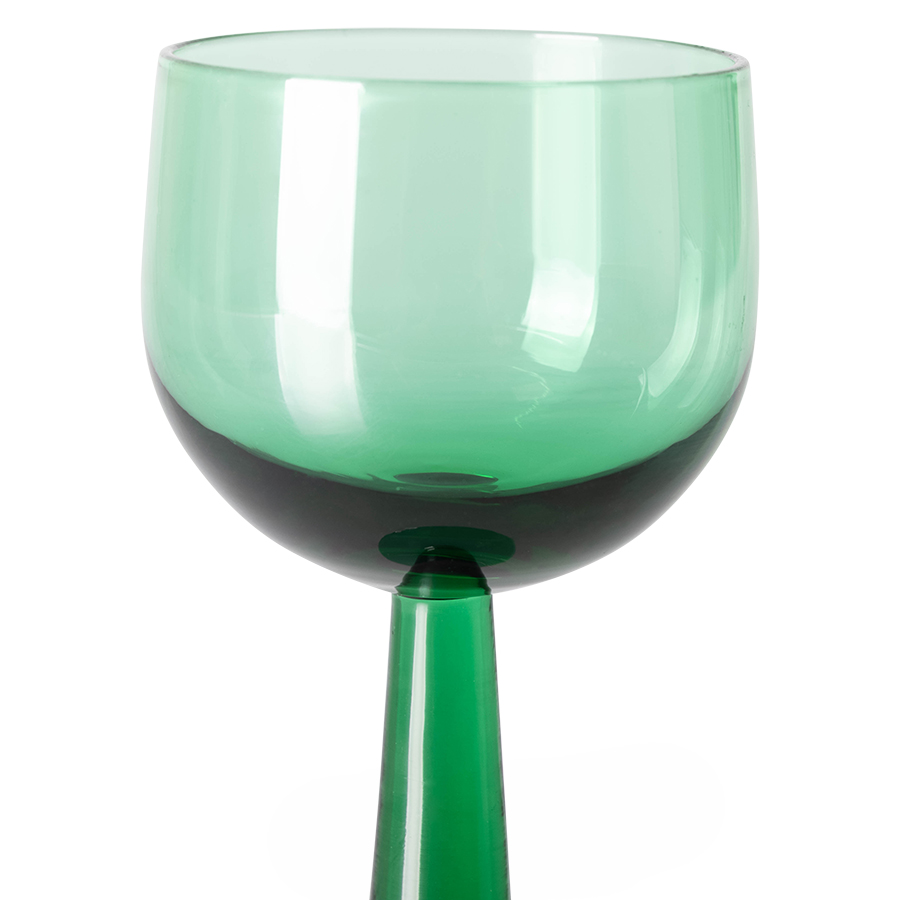 Glas Emeralds Wine Glass tall fern green - set van 4