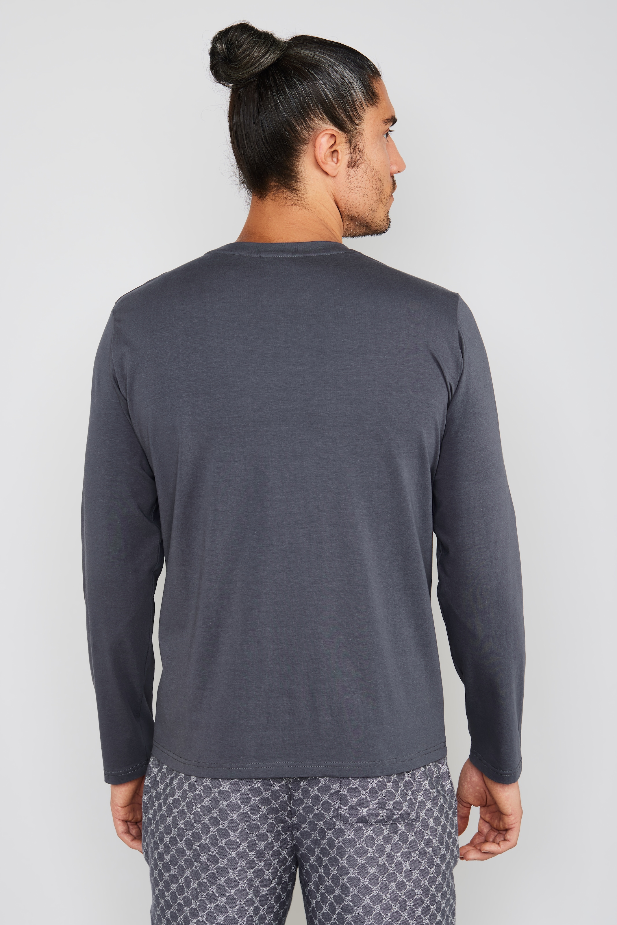 Marc O'Polo Langarmshirt , Rundhalsausschnitt, Langarm, Bauwoll-Mix, Regular Fit