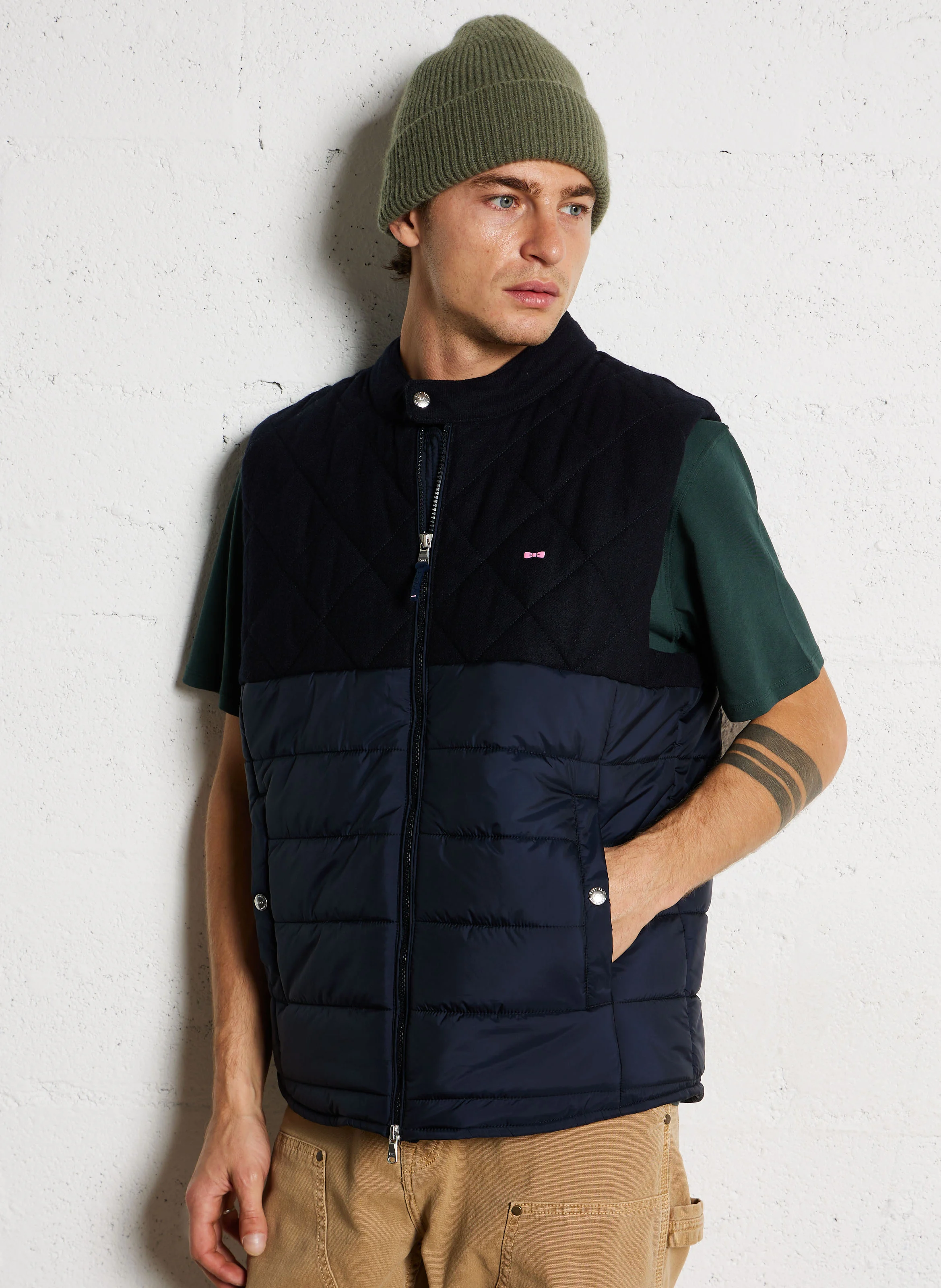 Doudoune droite| Bleu