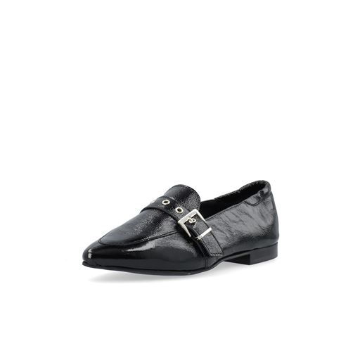 Bianco BIATracey Buckle Loafers, Black, 38