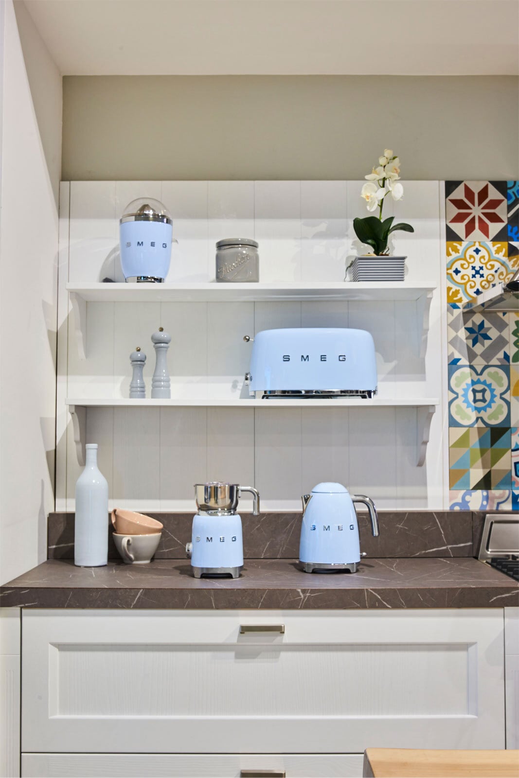 SMEG Wasserkocher 1700 ml Pastellblau