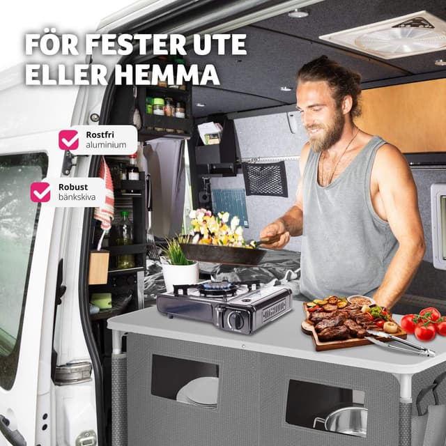 Campingskab Deluxe med 6 rum