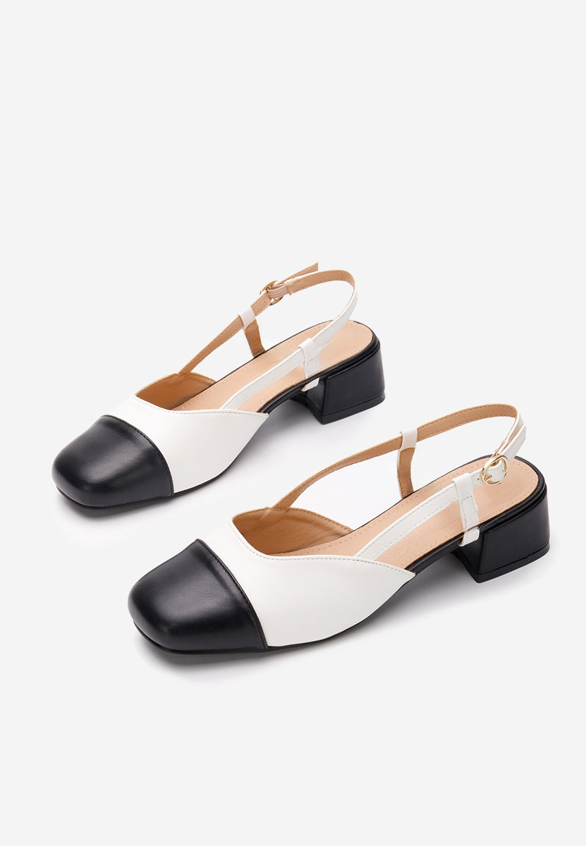 Chaussures slingback blancs Arika