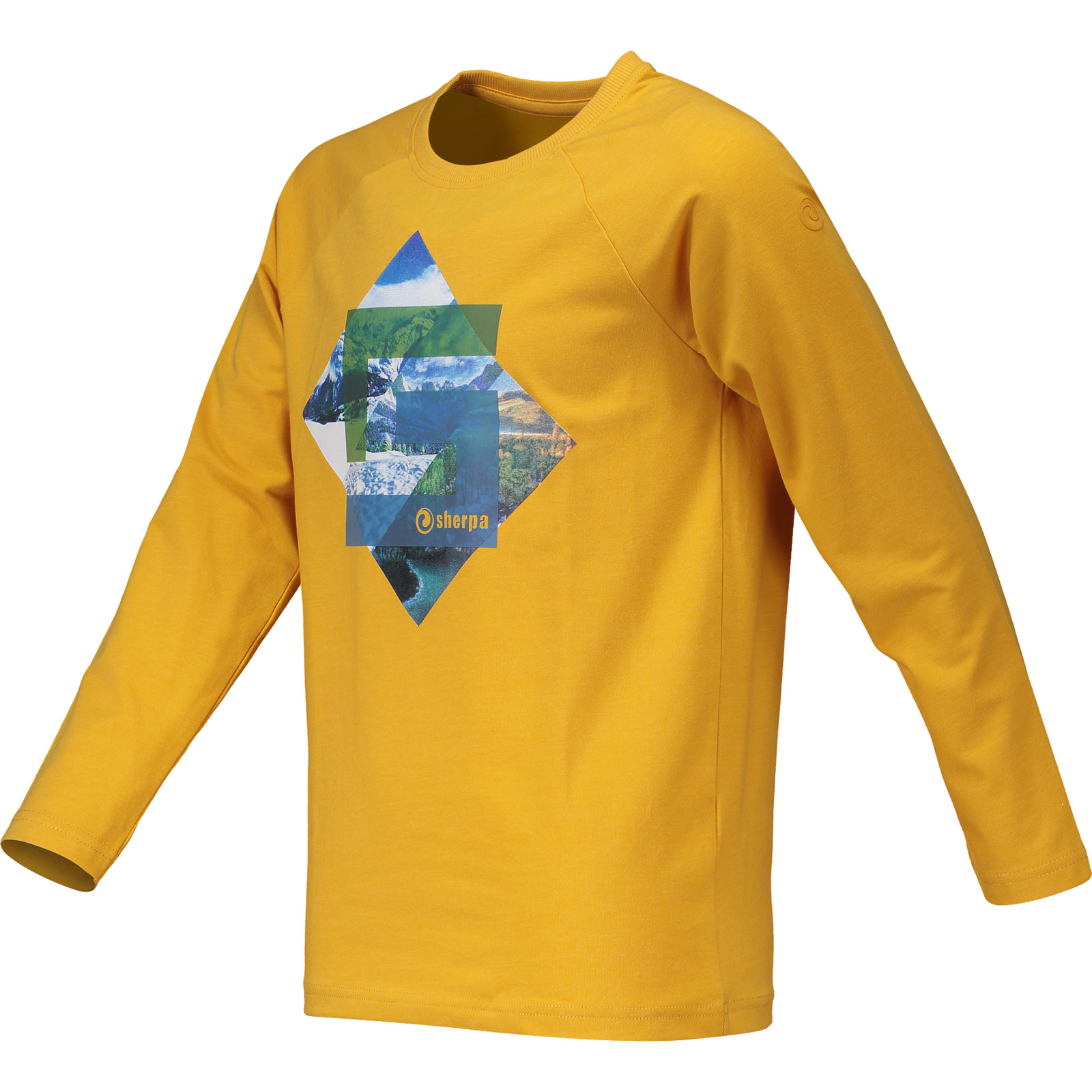 Sherpa Kinder-Langarmshirt Kiritpur grau