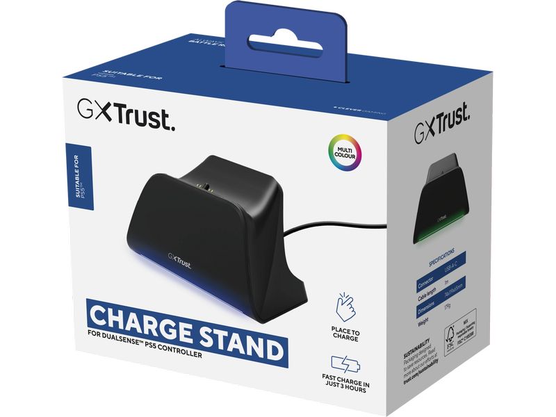 Trust Ladestation GXT255 Schwarz Ladedock für PS5-Controller