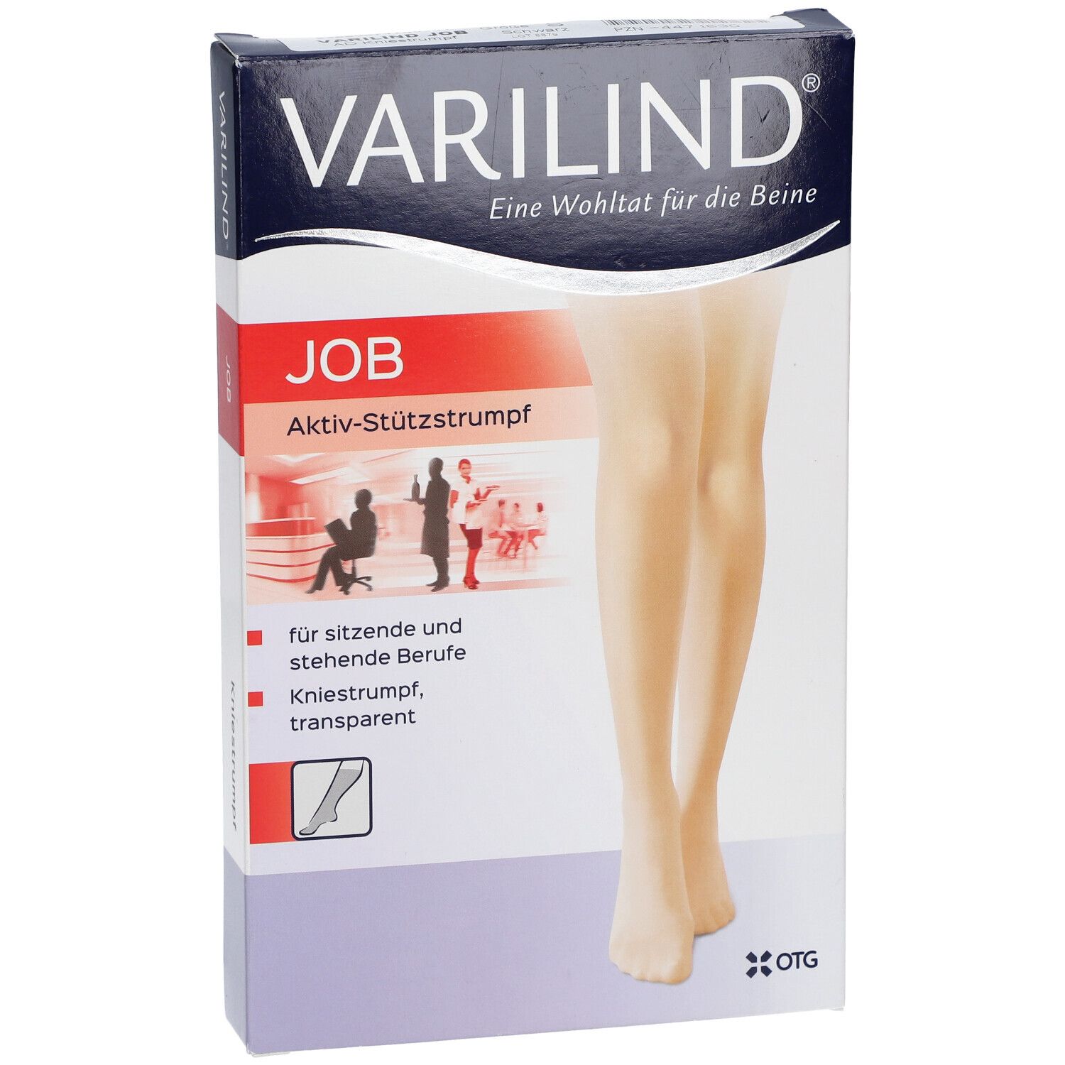 VARILIND® Job Kniestrümpfe 100 DEN schwarz Gr. S (37,5-40)