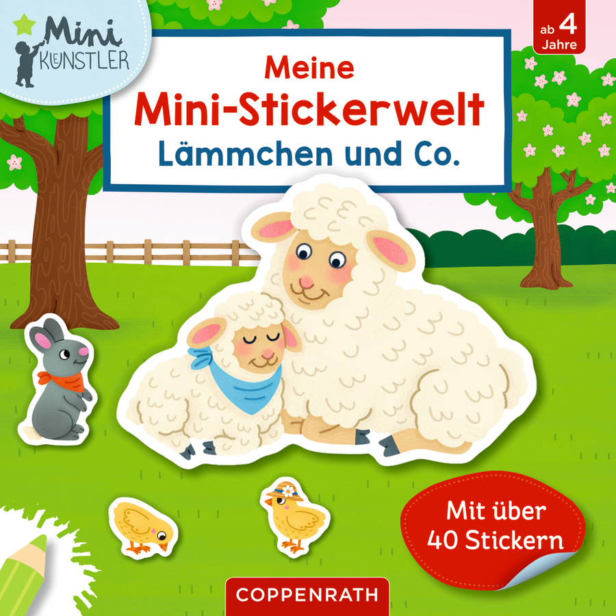 Coppenrath Meine Mini-Stickerwelt: Lämmchen und Co. - Mini-Künstler