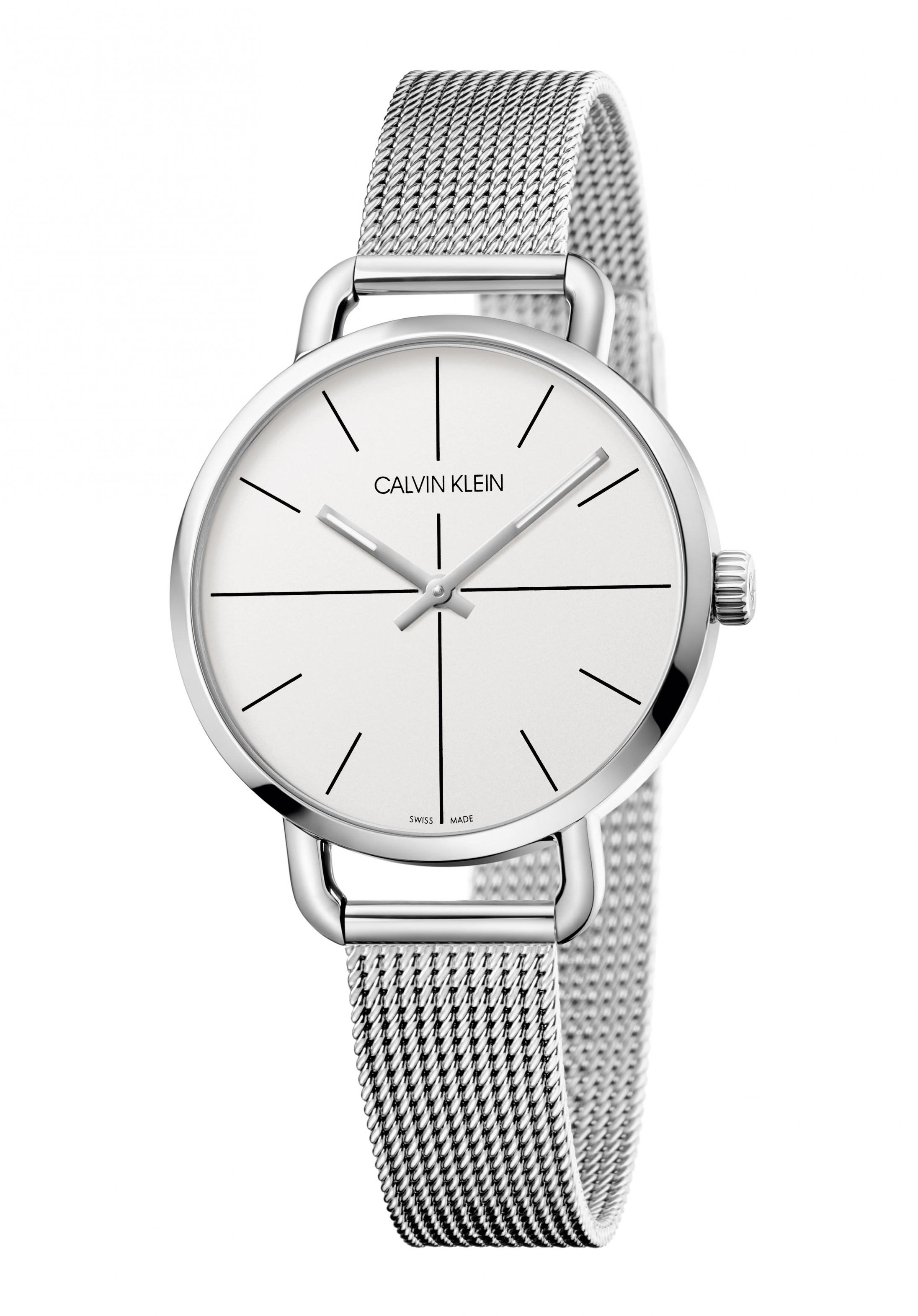 CALVIN KLEIN Damenuhr Even Silber K7B23126