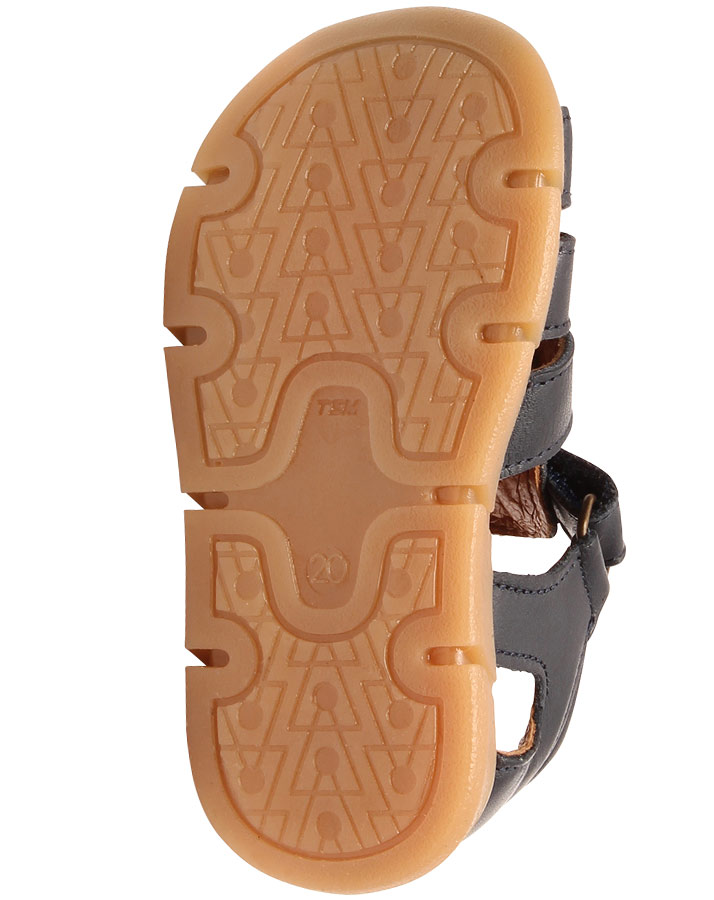 Leder-Sandalen CELIUS mit Zehenschutz in navy