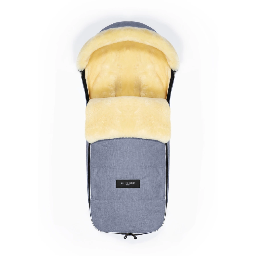 Werner Christ Baby Lammfellfußsack LADIS blu