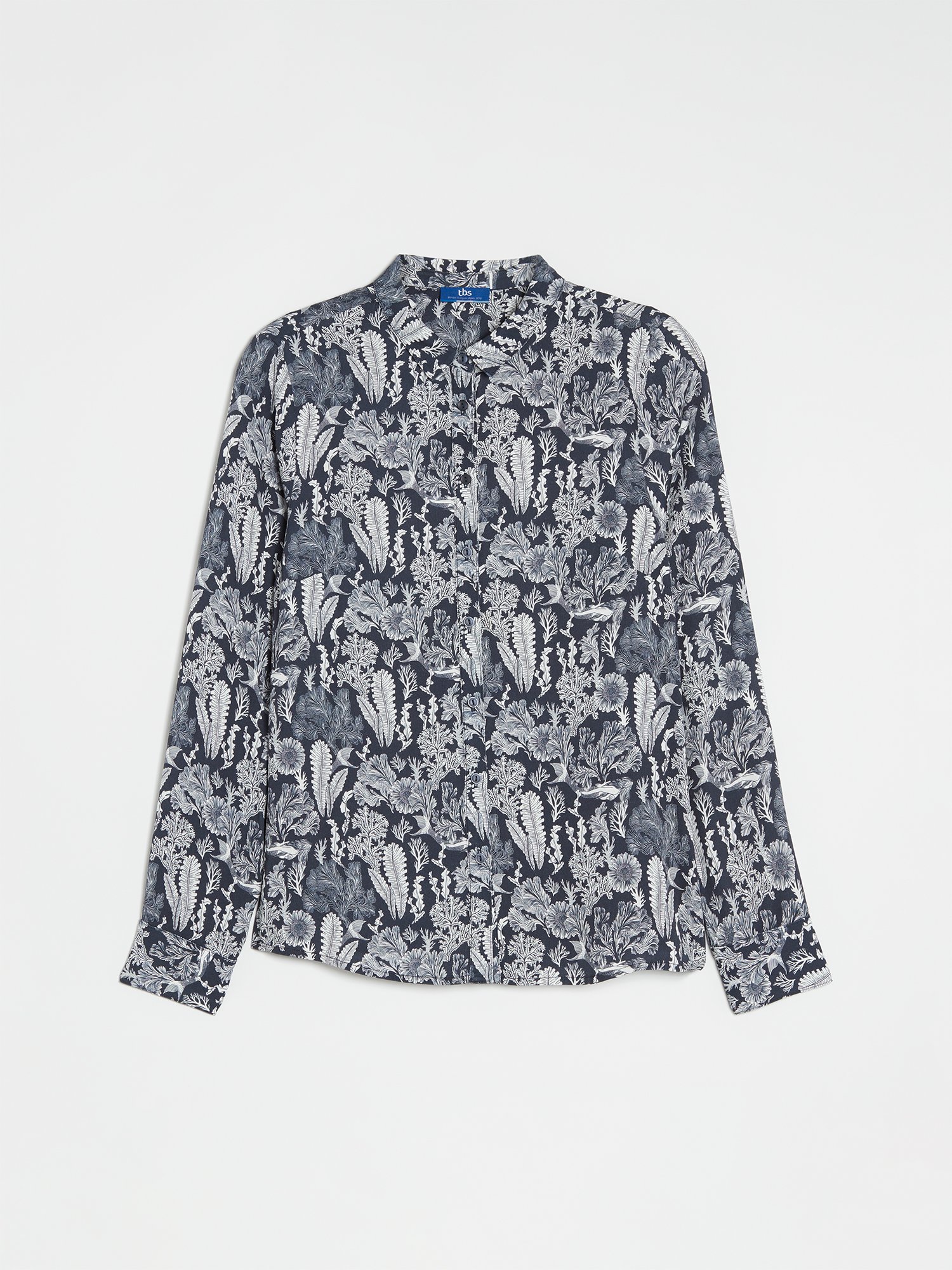 Chemise Femme A Motif Nautique Marine