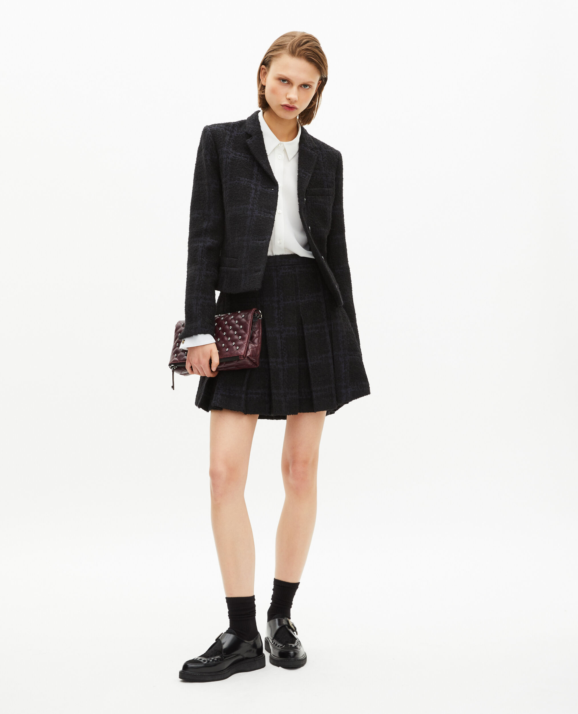 Veste tailleur courte marine
