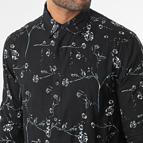 Chemise Manches Longues Axl Life Noir Floral