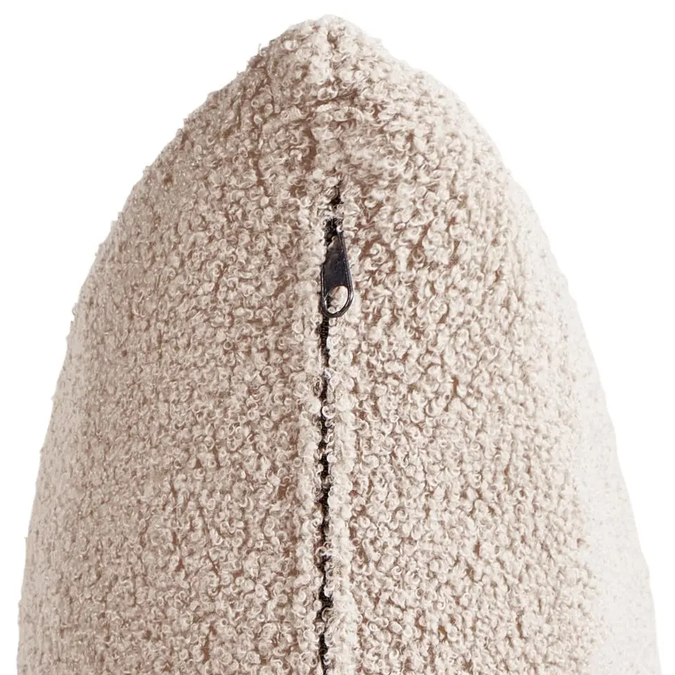 DALBY - Fauteuil - Beige - Bouclé
