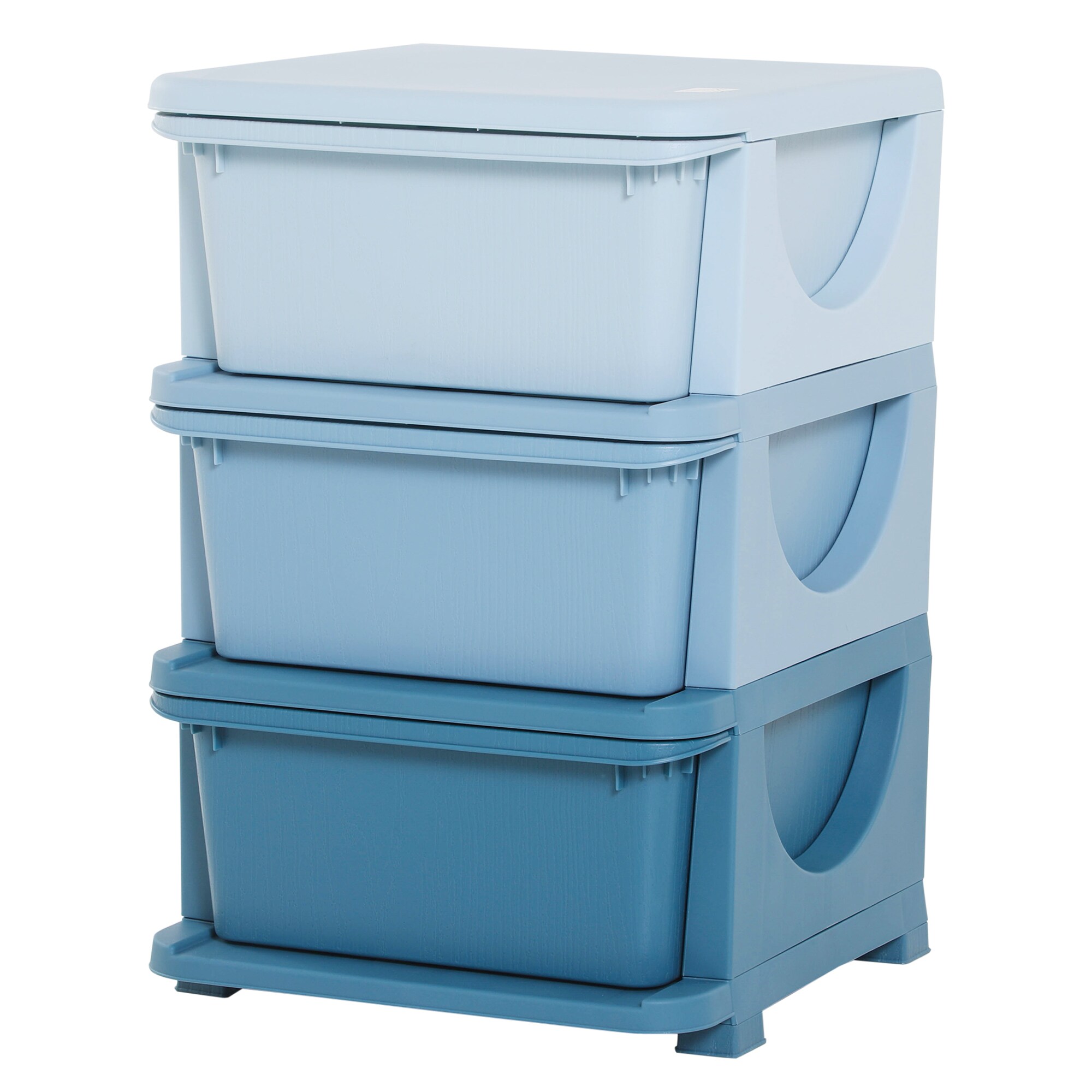 HOMCOM Aufbewahrungsboxen für Spielzeug 37 x 37 x 56,5 cm (LxBxH)