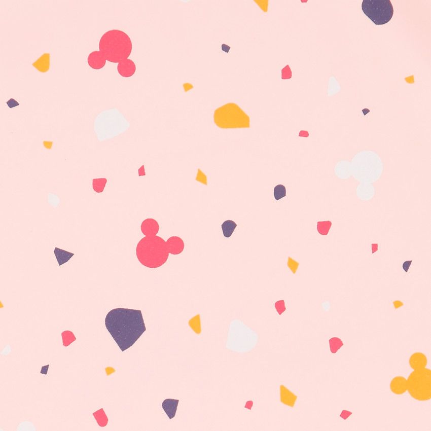 Bavoir plastifié à scratch Disney Minnie - Rose