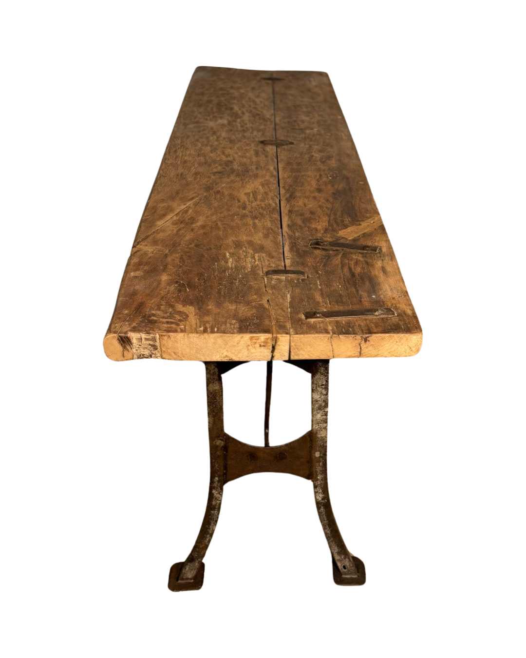 Console met metalen H poten
