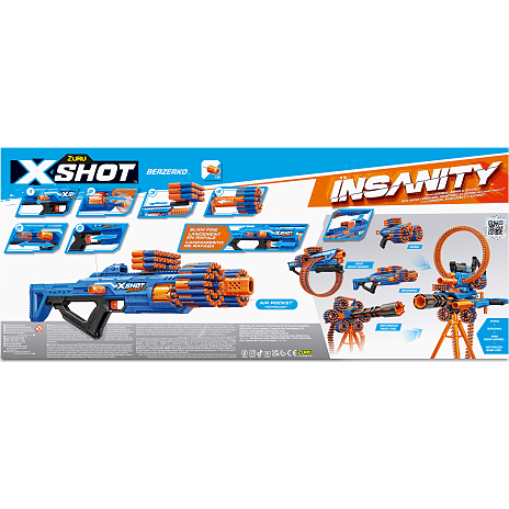 X-Shot Insanity Berzerko Blaster med 48 pile