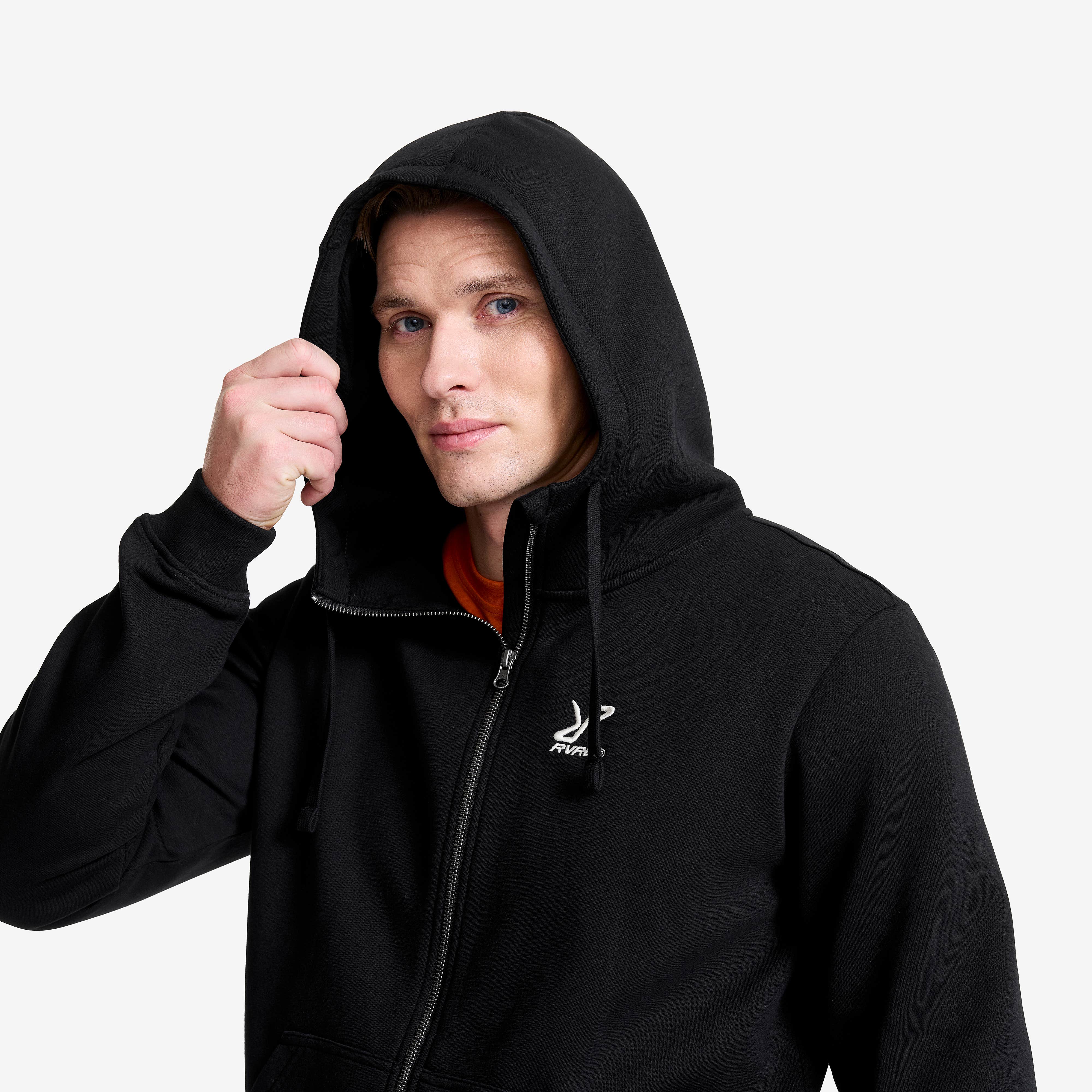 RVRC Full-zip Hoodie Herre Black