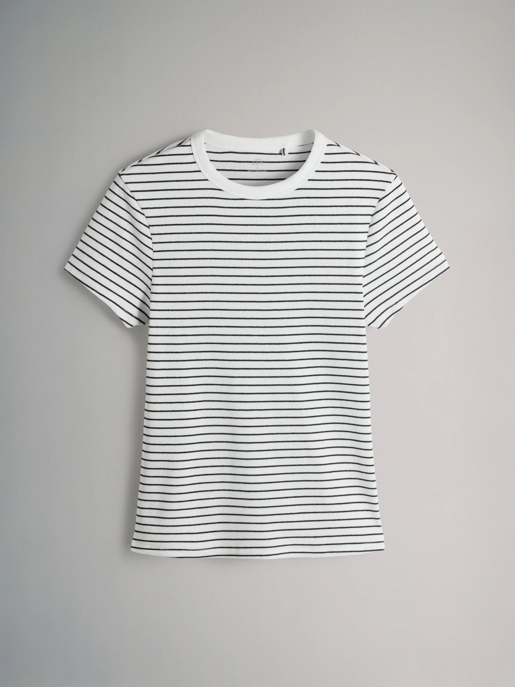 Neutraal - The Set 5 Pack Korte Mouw Geribd T-shirt