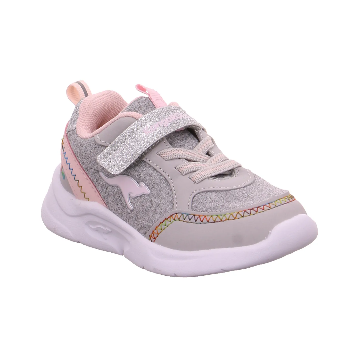 KANGAROOS Baby-Sport-Bottine Silber Textil  Sneaker