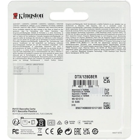 Kingston USB flashdrive 128 GB