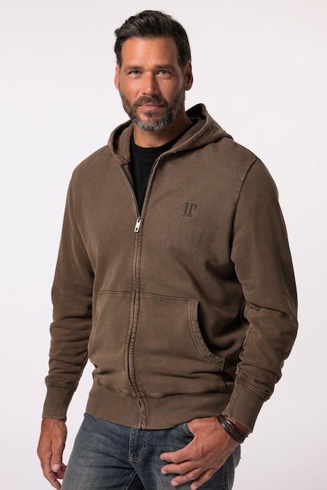 JP 1880 Hoodiejacke, Homewear, Vintage Look, Kapuze, bis 8 XL