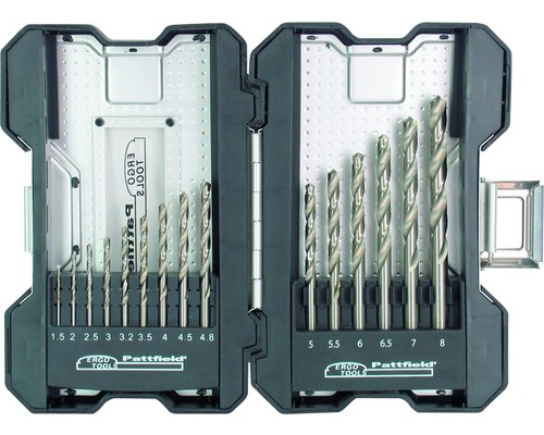 HSS metaalborenset Ergotools Pattfield 15-delig