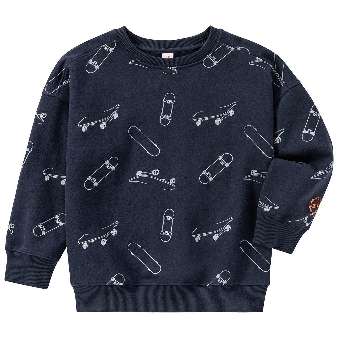 Topolino Jungen Sweatshirt mit Skate-Allover dunkelblau