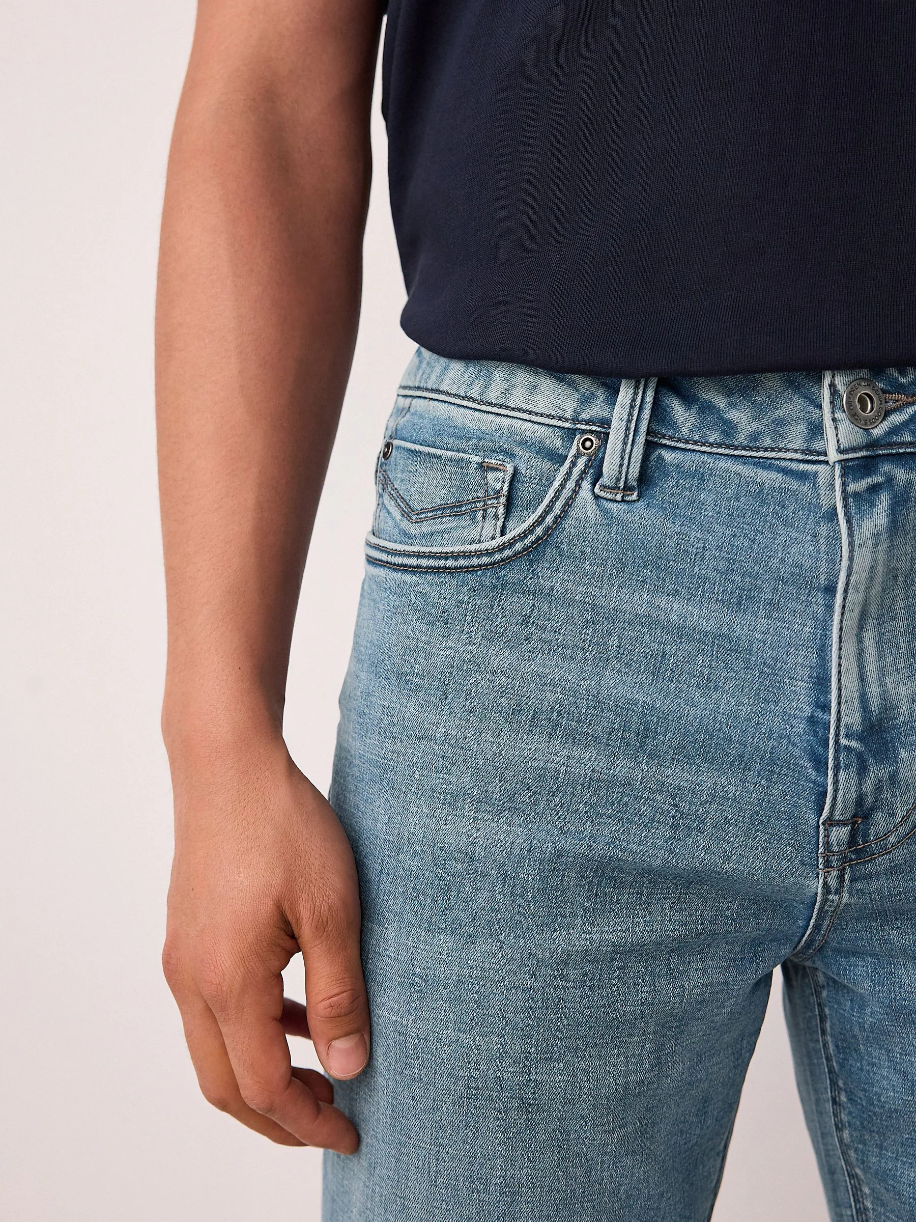 Lichtblauw - Straight fit - Motionflex jeans