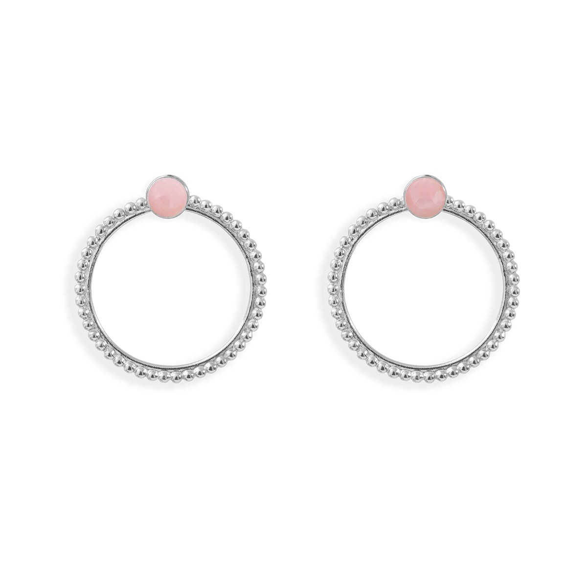 Puces Pierres et Dessous d'Oreilles Anneaux Perlés