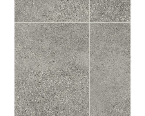Vevox PVC vloer, tegellook, grijs FB595, 200 cm breed (per meter verkocht)