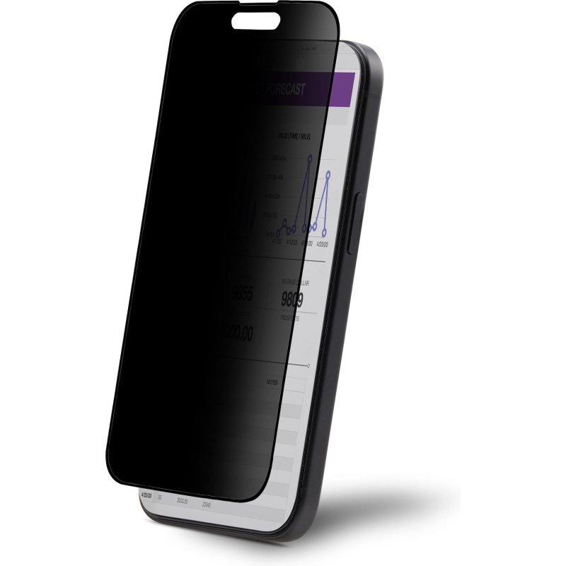 StarTech.com Filtre de Confidentialité 4 Directions pour iPhone 15 Pro Max, Supporte l'Orientation Portrait/Paysage, Tactile avec Vue à +/- 30°, Écran de Confidentialité avec Vitre de Protection en Verre Trempé