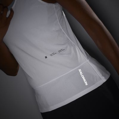 SalomonCross Run Tank GFX - weiß