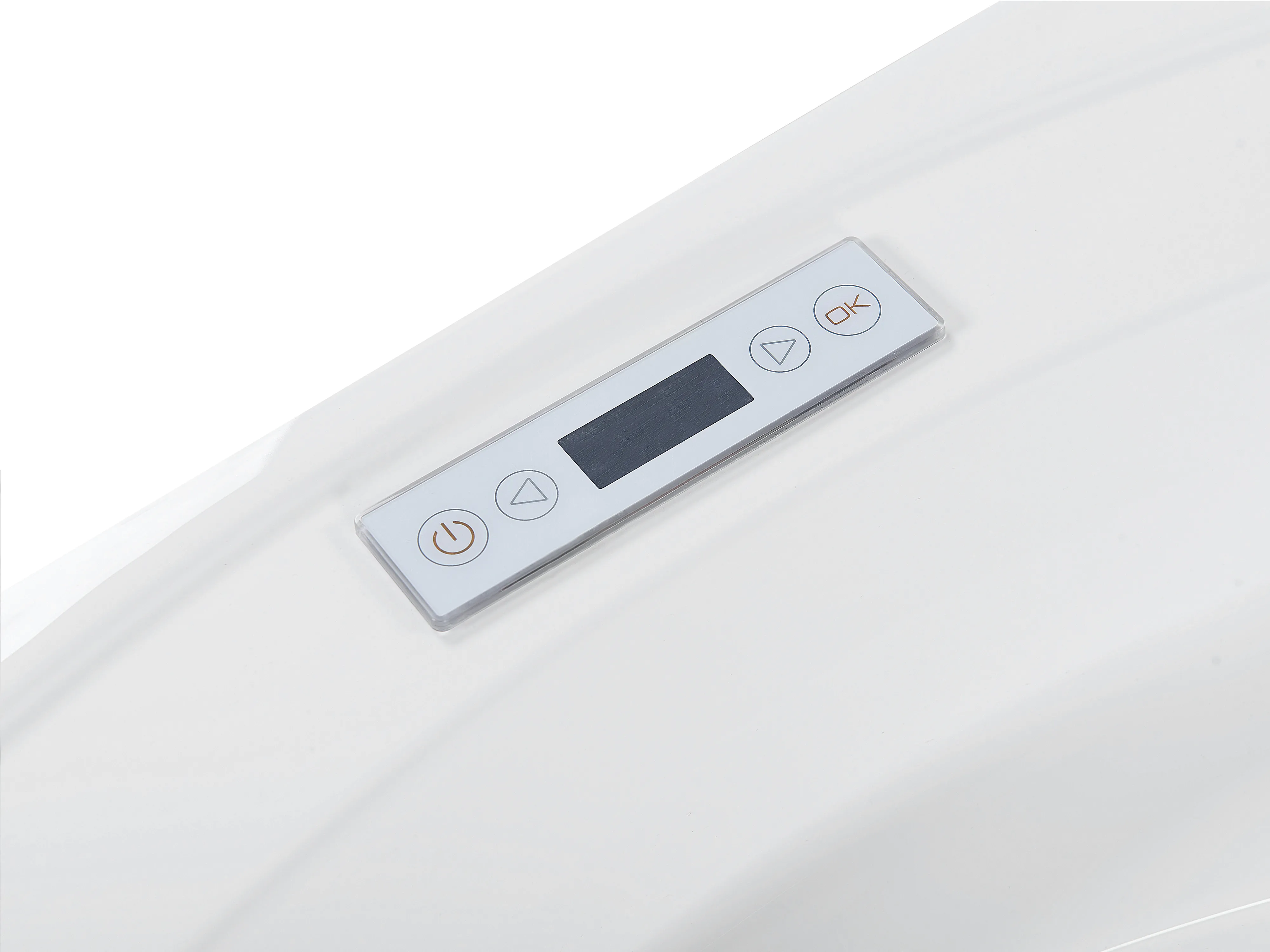 Hoek bubbelbad met LED MILANO met ingebouwde Bluetooth speaker 181 x 150 cm Wit