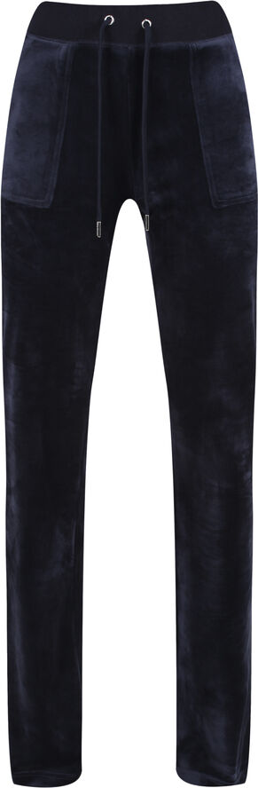 Juicy Couture Del Ray Classic Velour Pant Pocket Design Night sky