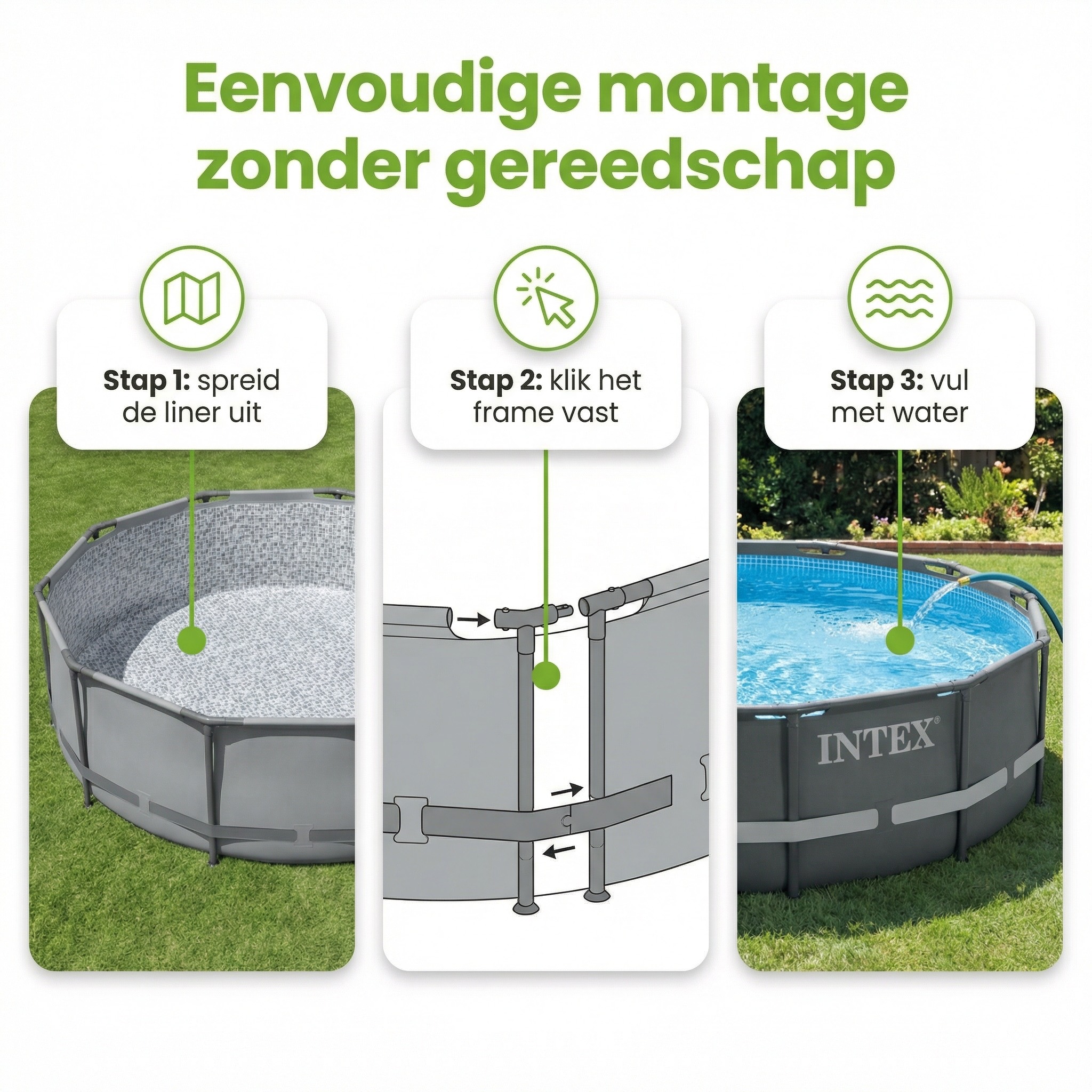 Intex ultra xtr 732x132cm zwembad – 5-delig