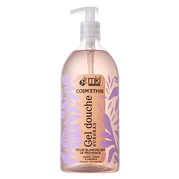 Gel de Banho Orgânico MKL Green Nature com Pêssego Branco da Provença Cosm'ethik 1L