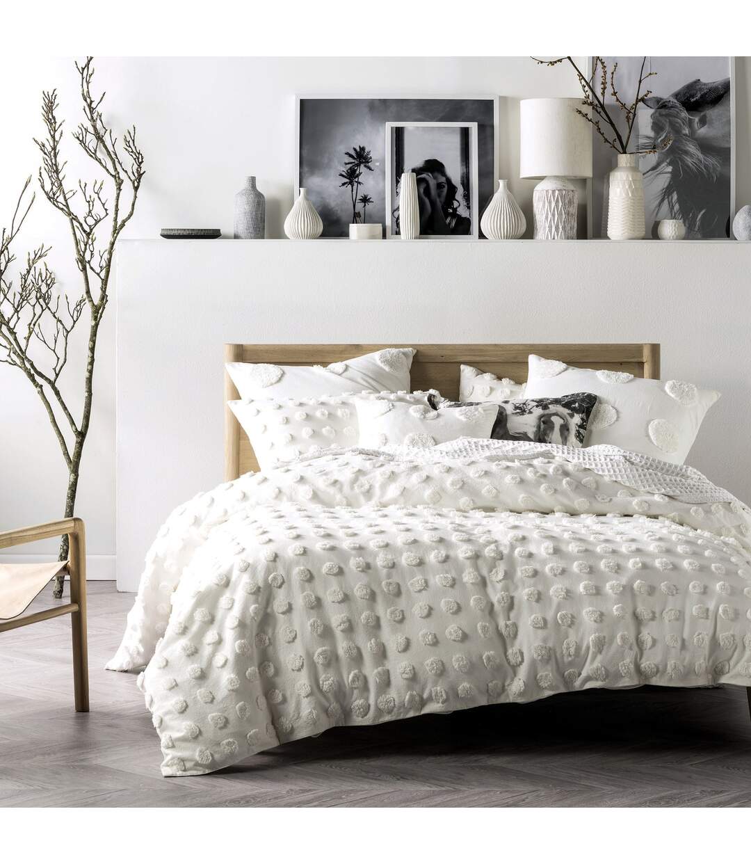 Linen House - Parure de lit HAZE (Blanc) - UTRV1305
