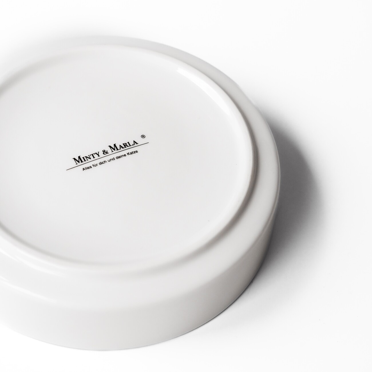 Minty&Marla Extra flacher Katzennapf Keramiknapf Cat Food, 480ml