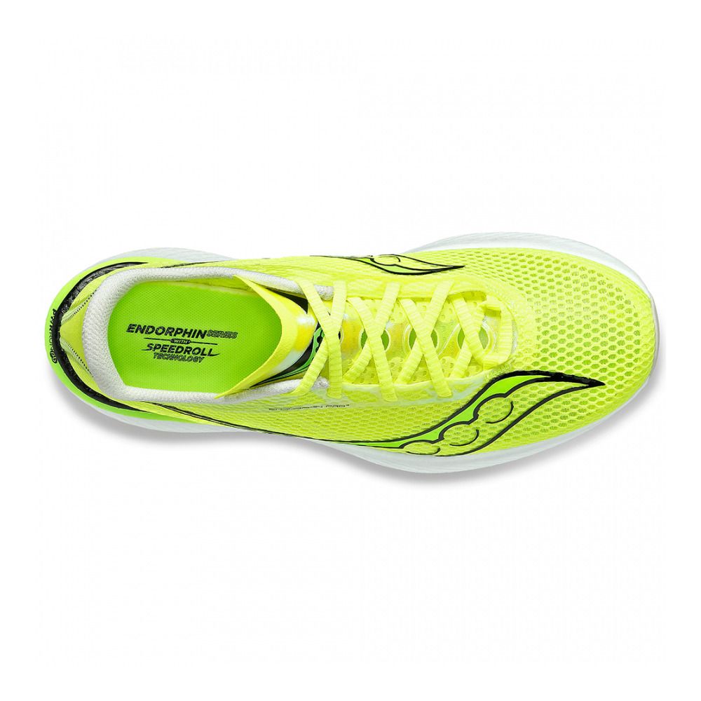 Saucony ENDORPHIN PRO 3 - Chaussures running Homme citron/slime