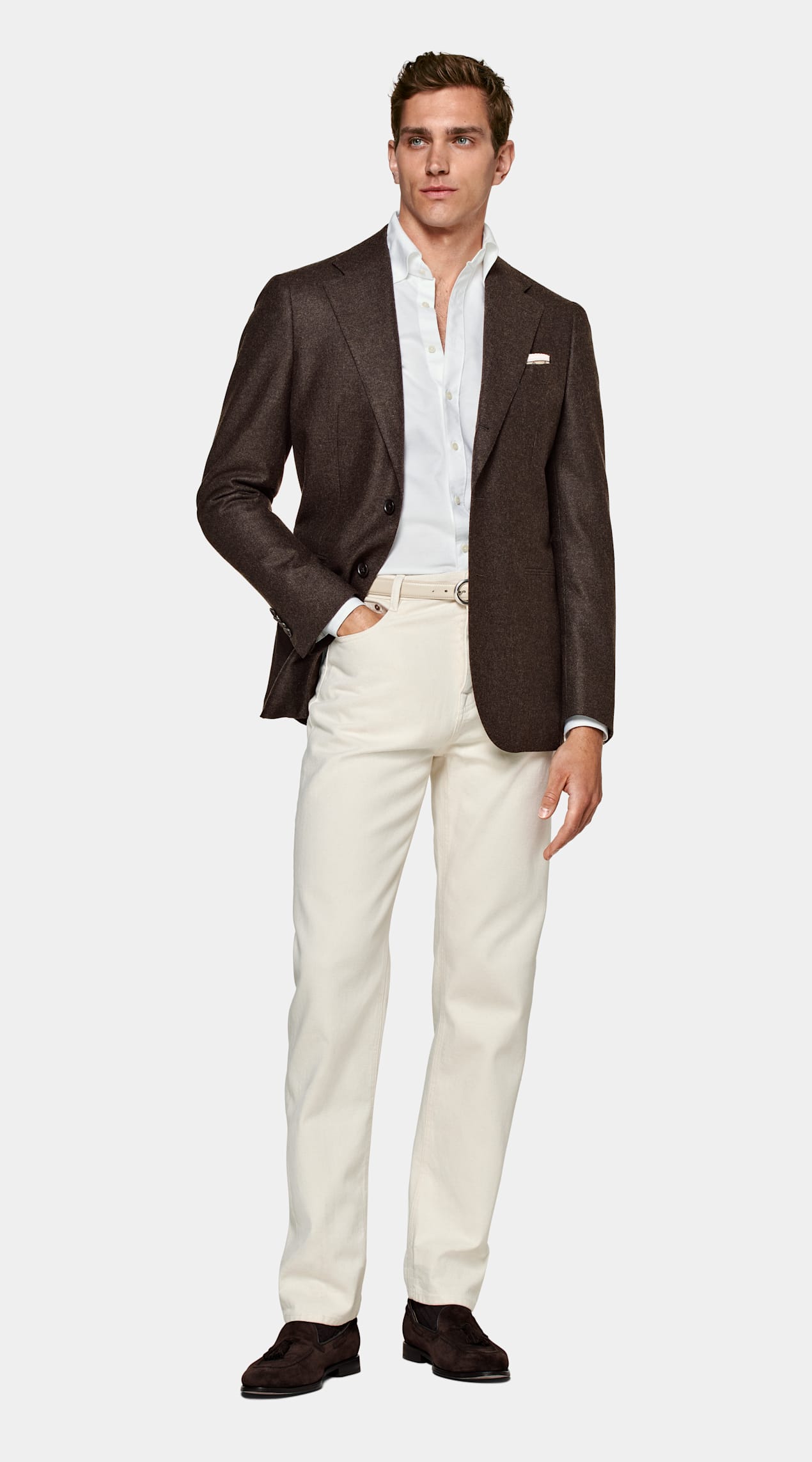 Blazer Havana coupe Tailored marron foncé